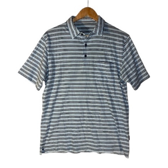 Patagonia Other - Patagonia Polo Shirt Mens Medium Short Sleeve Organic Cotton Preppy Striped